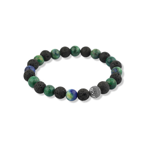 8mm Lav ve Krizokol Doğal Taş Bileklik