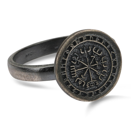 Viking Vegvisir Gümüş Yüzük